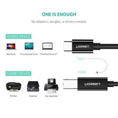 UGREEN - US241 USB-C to USB 2.0 Print Cable (2M)