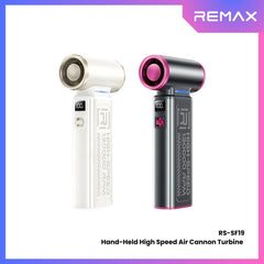 REMAX - RS-SF19 Hand-Held High-Speed 130,000 RPM Turbine Air Cannon Handheld Fan - Purple