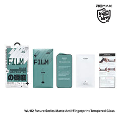 REMAX - WL-02 Future Series Matte Anti-Fingerprint Tempered Glass - iPhone 15 (6.1")