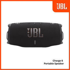 JBL - Charge 6 Portable Bluetooth Speaker - Black Orange