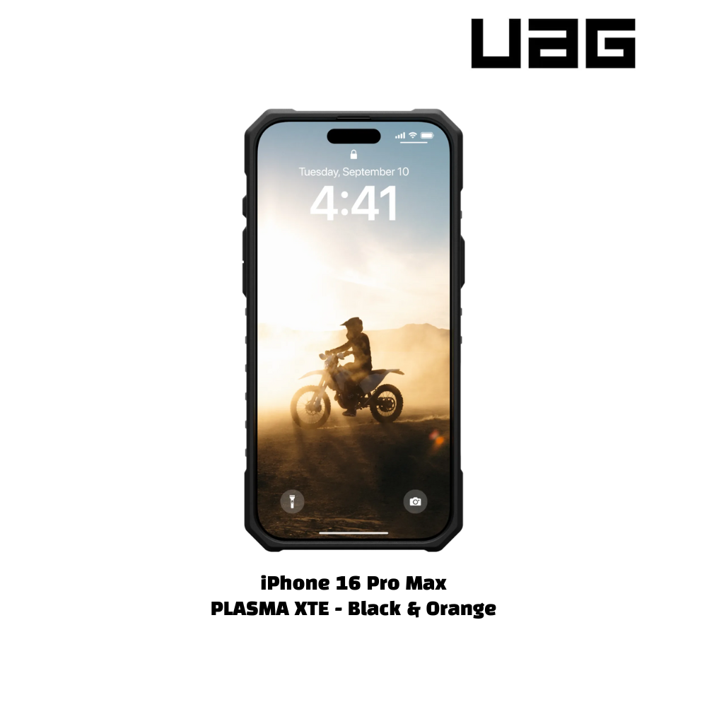 iPhone 16 Pro Max >> UAG PLASM XTE Series Magsafe Case - Black & Orange