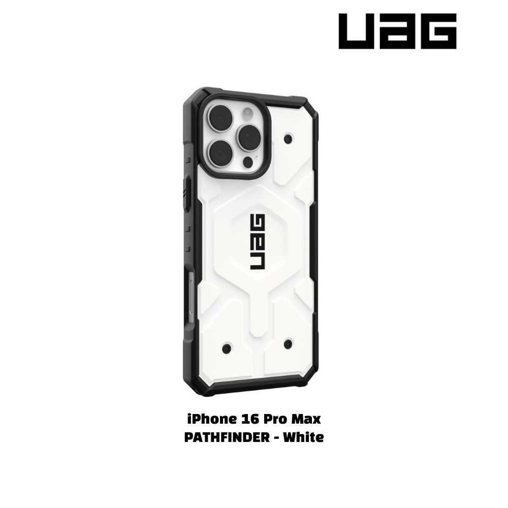 iPhone 16 Pro Max >> UAG PATHFINDER Series Clear Magsafe Case - White