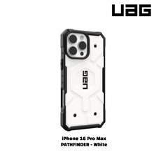 iPhone 16 Pro Max >> UAG PATHFINDER Series Clear Magsafe Case - White