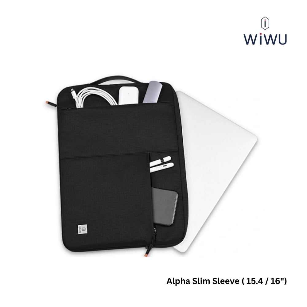 WIWU - Alpha Slim Sleeve Laptop Bag (15.4"/16") - Black