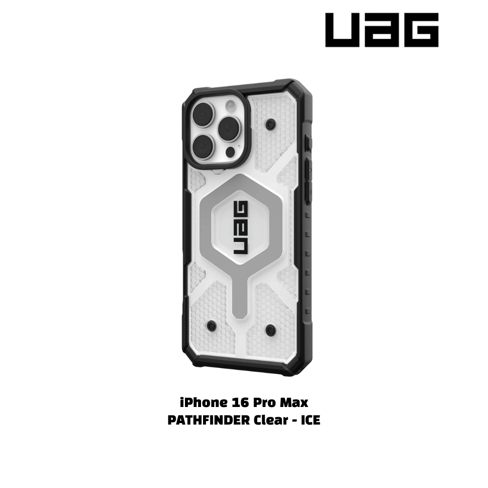 iPhone 16 Pro Max >> UAG PATHFINDER Series Clear Magsafe Case - Ice