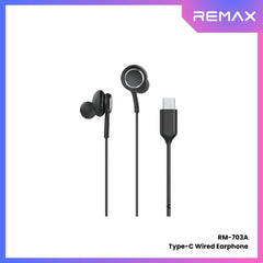 REMAX - RM-703A Type-C Wired Earphone - Black