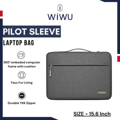WIWU - Alpha Slim Sleeve Laptop Bag (15.6") - Grey