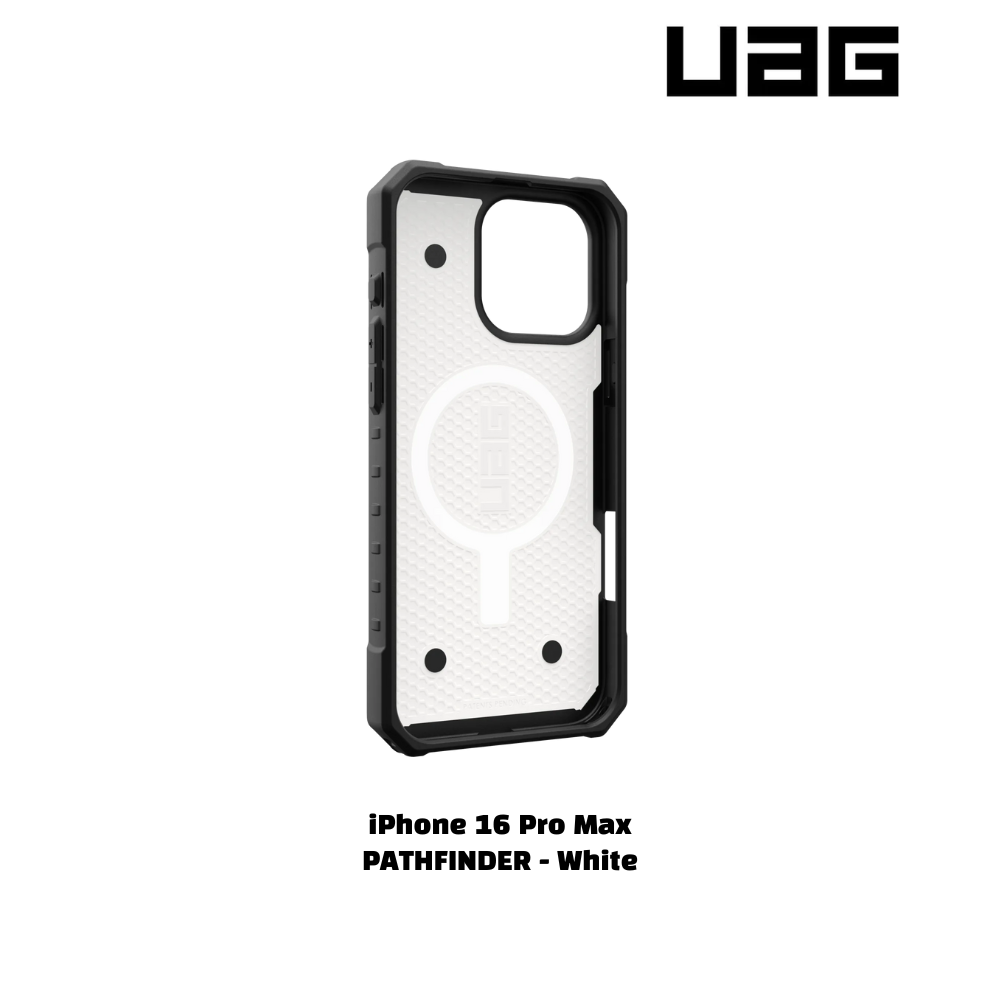 iPhone 16 Pro Max >> UAG PATHFINDER Series Clear Magsafe Case - White