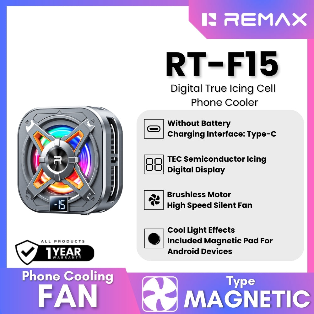 REMAX - RT-F15 Digital True Icing Cell Phone Cooler - Black