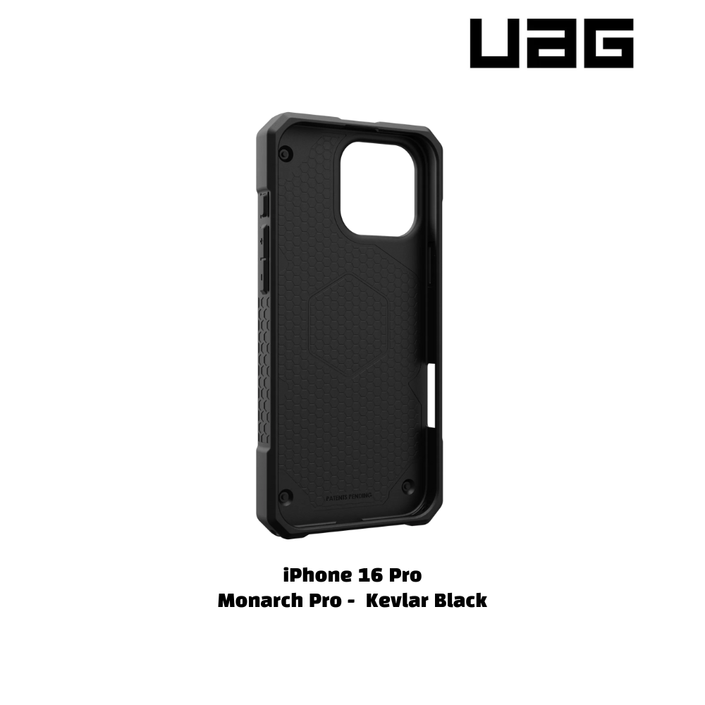 iPhone 16 Pro >> UAG MONARCH PRO Series Carbon Fiber Case - Kevlar Black