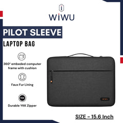 WIWU - Alpha Slim Sleeve Laptop Bag (15.6") - Black