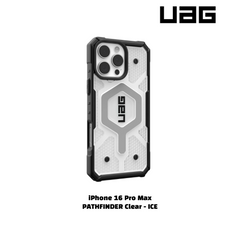 iPhone 16 Pro Max >> UAG PATHFINDER Series Clear Magsafe Case - Ice