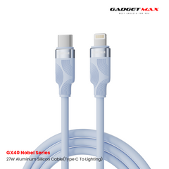 GADGET MAX - GX40 C-L Nobel Series Type-C To Lightning PD Fast Charging Data Cable (27W) - Blue