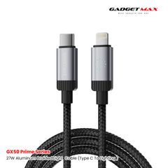 GADGET MAX - GX50 C-L Prime Series Type-C To Lightning Fast Charging Data Cable (27W) - Black