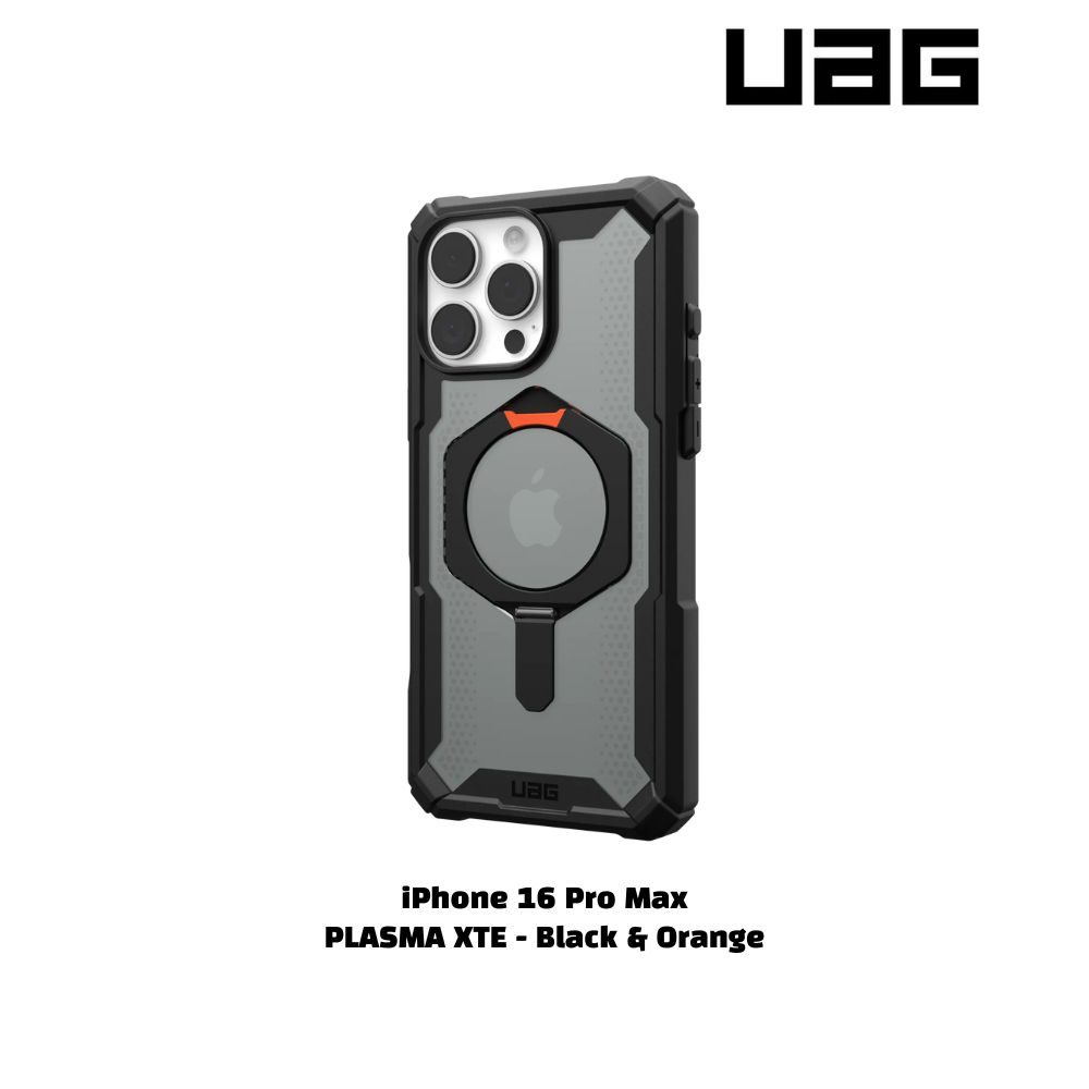 iPhone 16 Pro Max >> UAG PLASM XTE Series Magsafe Case - Black & Orange