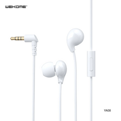 WK YA08 3.5MM LOLLIES SERIES WIRED MUSIC EARPHONES - White