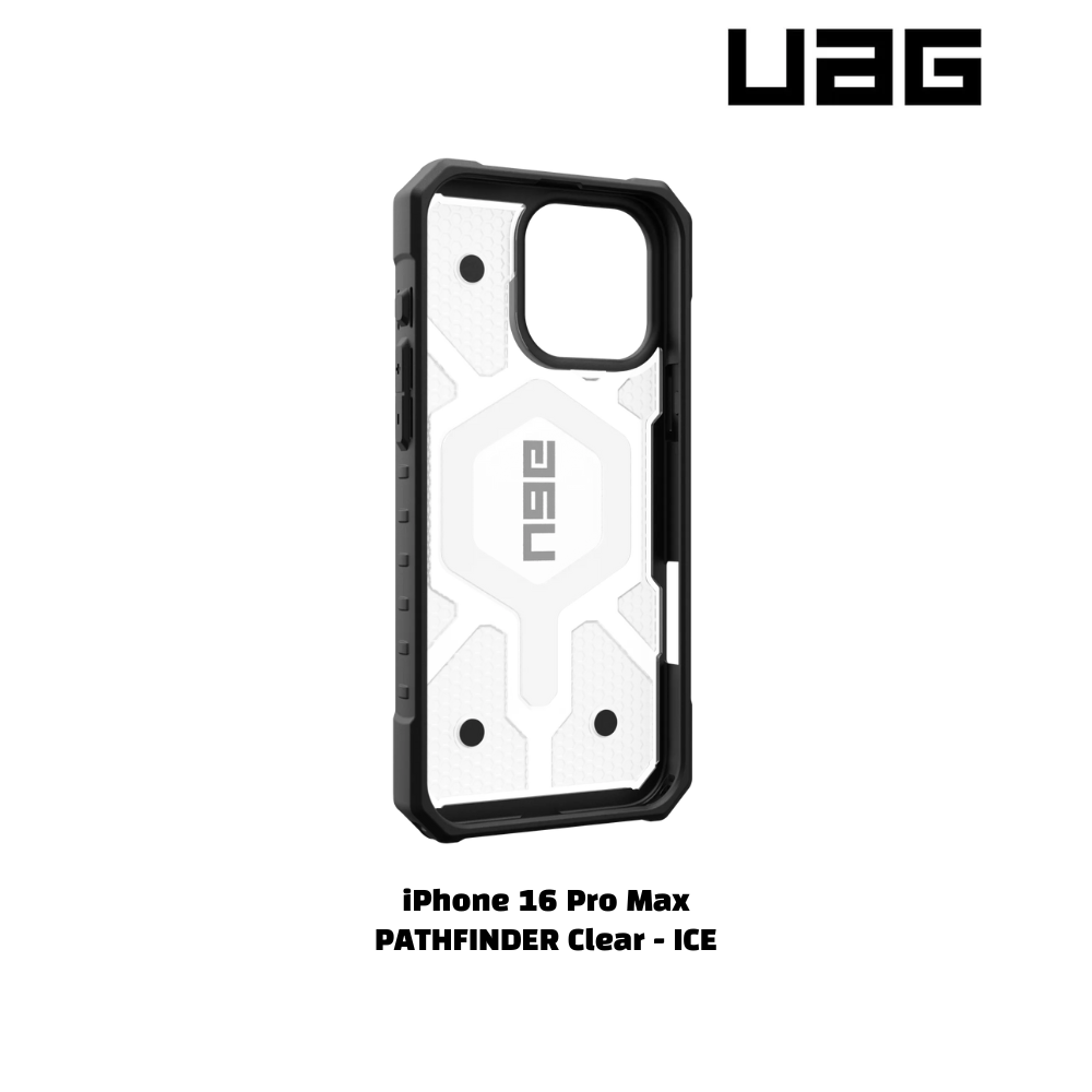 iPhone 16 Pro Max >> UAG PATHFINDER Series Clear Magsafe Case - Ice