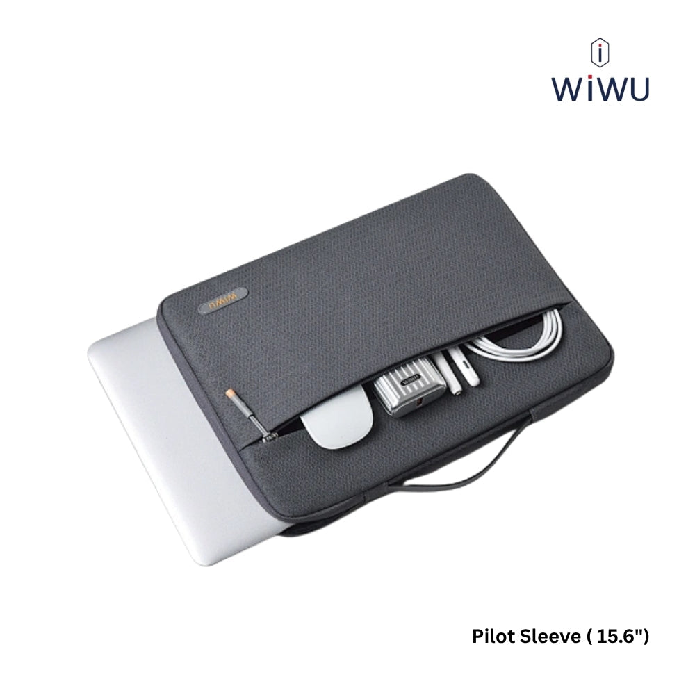 WIWU - Alpha Slim Sleeve Laptop Bag (15.6") - Black