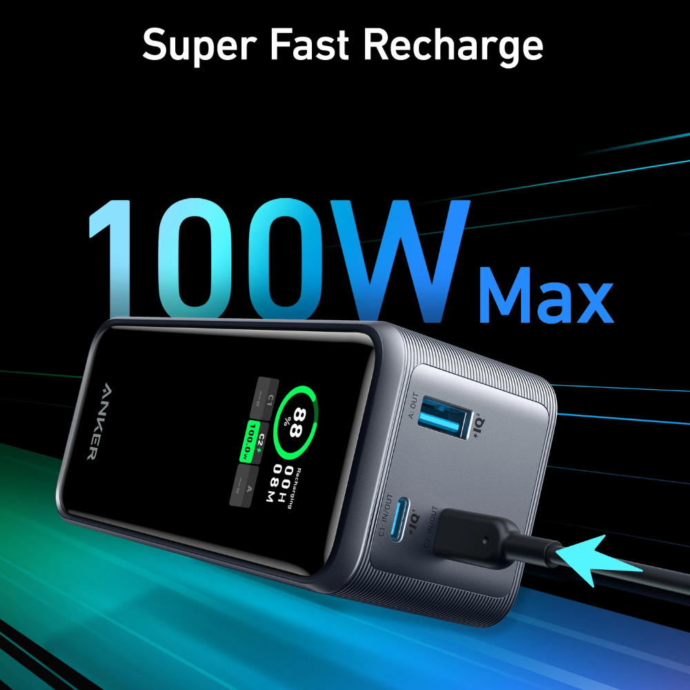 ANKER - PRIME 20000mAh Power Bank ( 200W ) - Black
