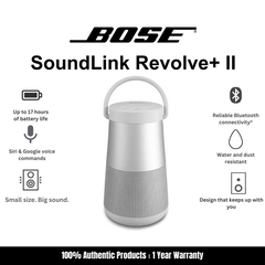 Bose Soundlink Revolve Plus II Bluetooth Speaker Silver
