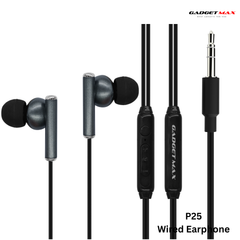 GADGET MAX - P25 3.5mm Wired Earphone - Black