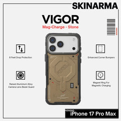 Skinarma - Vigor Magsafe Case For iPhone 17 Pro Max - Stone