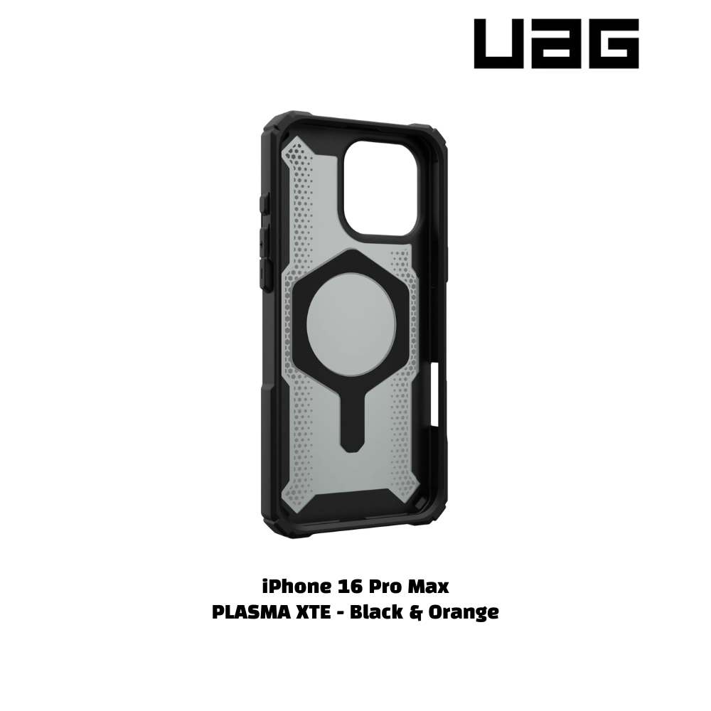 iPhone 16 Pro Max >> UAG PLASM XTE Series Magsafe Case - Black & Orange