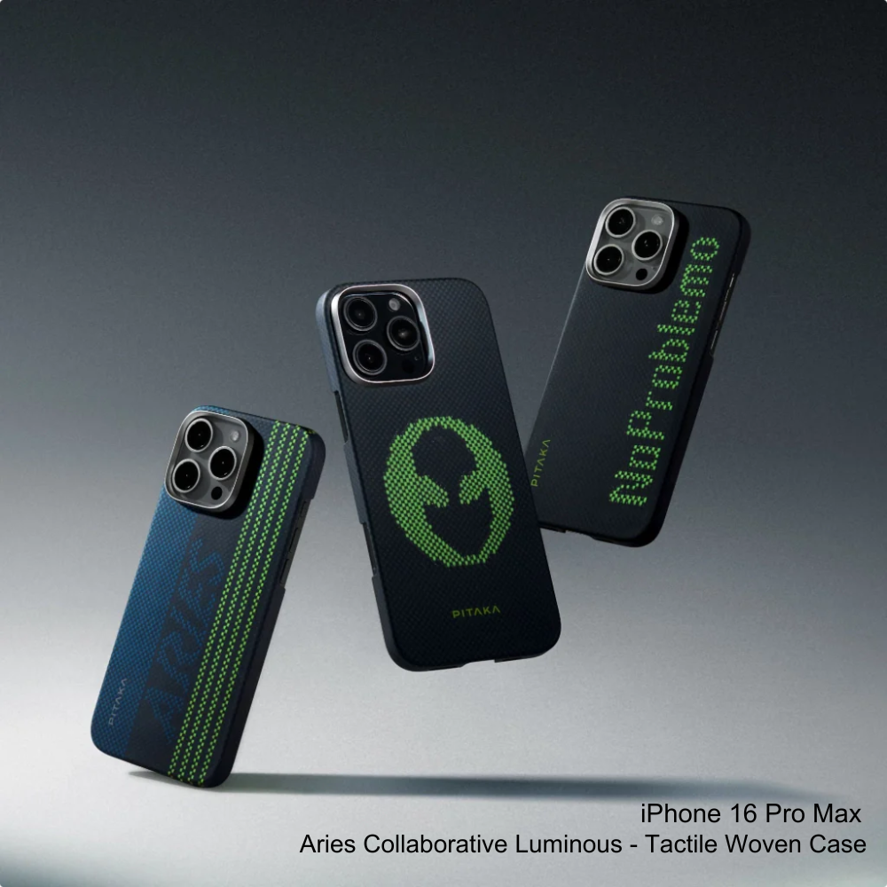 PITAKA× Aries Credit Card iPhone16ProMax Aries Collaborative Luminous Case for iPhone 16 Pro/Pro Max