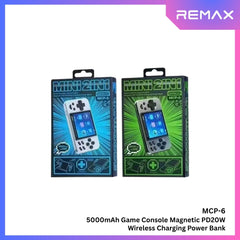 REMAX - MCP-6 5000mAh Game Console Magnetic PD Wireless Charging Power Bank ( 15W + PD20W ) - Tarnish