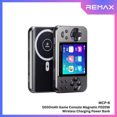 REMAX - MCP-6 5000mAh Game Console Magnetic PD Wireless Charging Power Bank ( 15W + PD20W ) - Tarnish