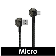 PRODA (PD-B42M) PUBG SERIES 3A CHARGING GAMING DATA CABLE FOR MICRO (3A) - Black