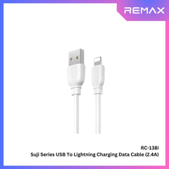 REMAX RC-138i Suji Pro Series USB to Lightning Charging Data Cable (2.4A) - White