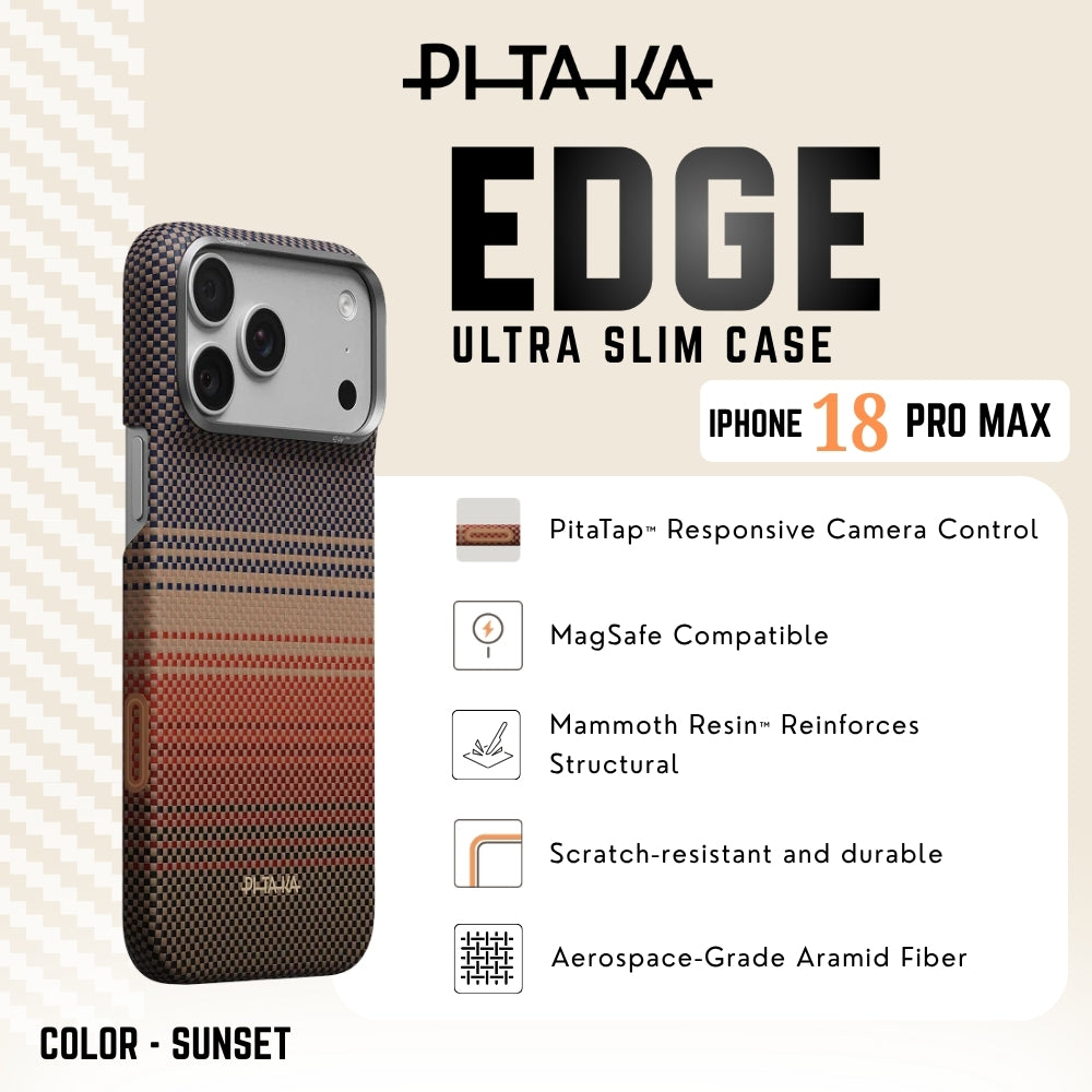 PITAKA - Edge Case For iPhone 18 Pro Max - Sunset