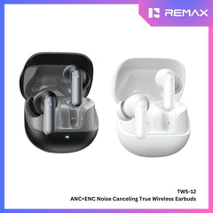 REMAX - TWS-12 ANC+ENC Noise Canceling True Wireless Earbuds - White