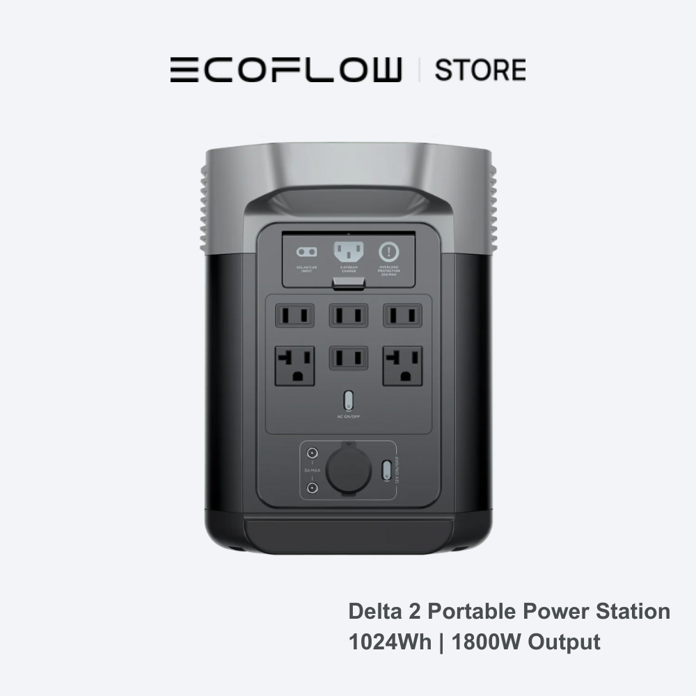 ECOFLOW DELTA2 1800W Portable Power Station (1024Wh LiFePO4 ECOFLOW DELTA2 1800W Portable Power Station (1024Wh LiFePO4