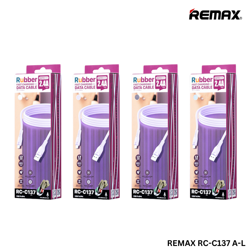 REMAX RC-C137i Bintrai Series 2.4A Fast Charging Data Cable For iPhone(1.2M)