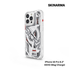 Skinarma iPhone 16 Pro 6.3" Ekho (Mag-Charge) Case - White