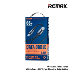 REMAX RC-C099A Fonsu Series 66W USB to Type-C Fast Charging Data Cable - Black