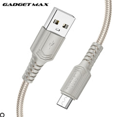 GADGET MAX - GX29 Woven Series USB To Micro Charging Data Cable (2.4A) - Grey
