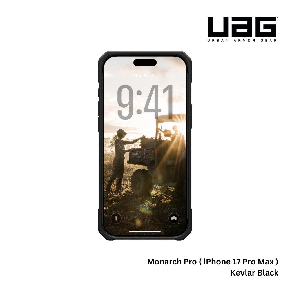 UAG - Monarch Pro Case For iPhone 17 Pro Max - Kevlar Black