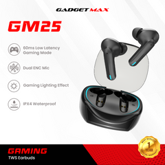 GADGET MAX GM25 Gaming Wireless True Wireless Earbuds - Black