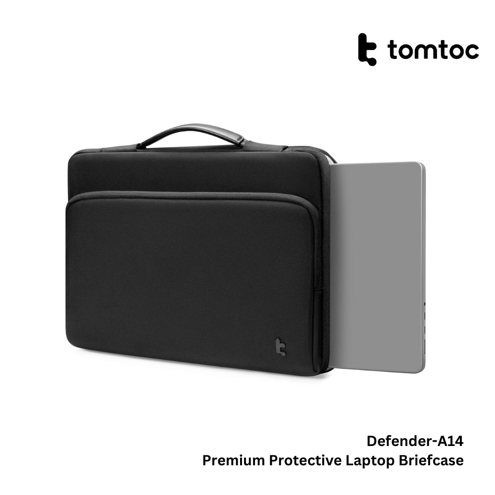TOMTOC - Defender-A14 Premium Laptop Briefcase ( 16 inch ) - Black