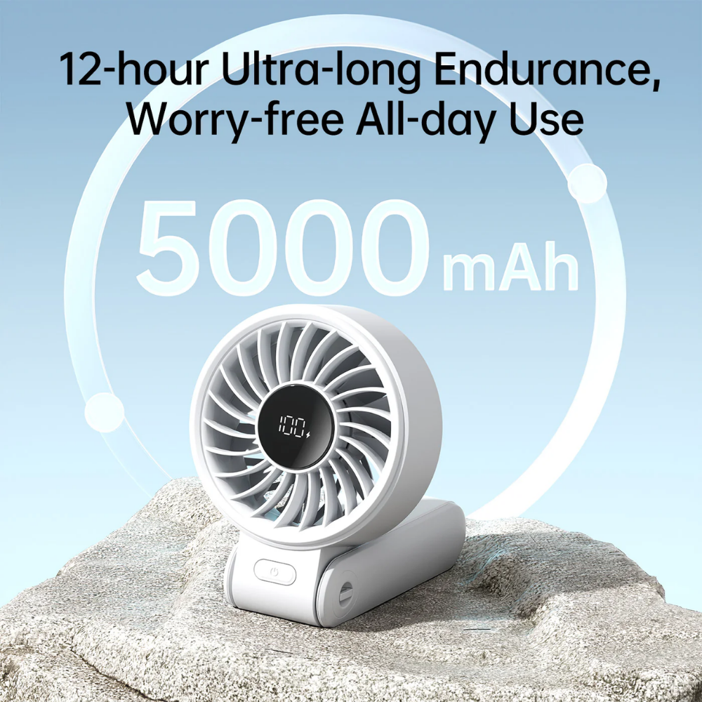 JisuLife - Handheld Fan Life 7 ( 5000mAh ) - Light Grey