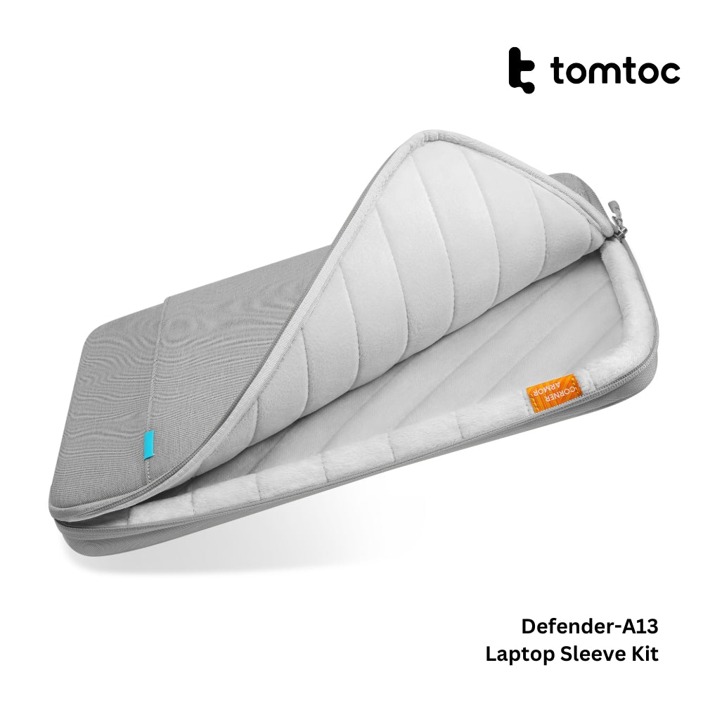 Tomtoc - Defender-A13 Laptop Sleeve Kit ( 14 Inch ) - Dark Grey