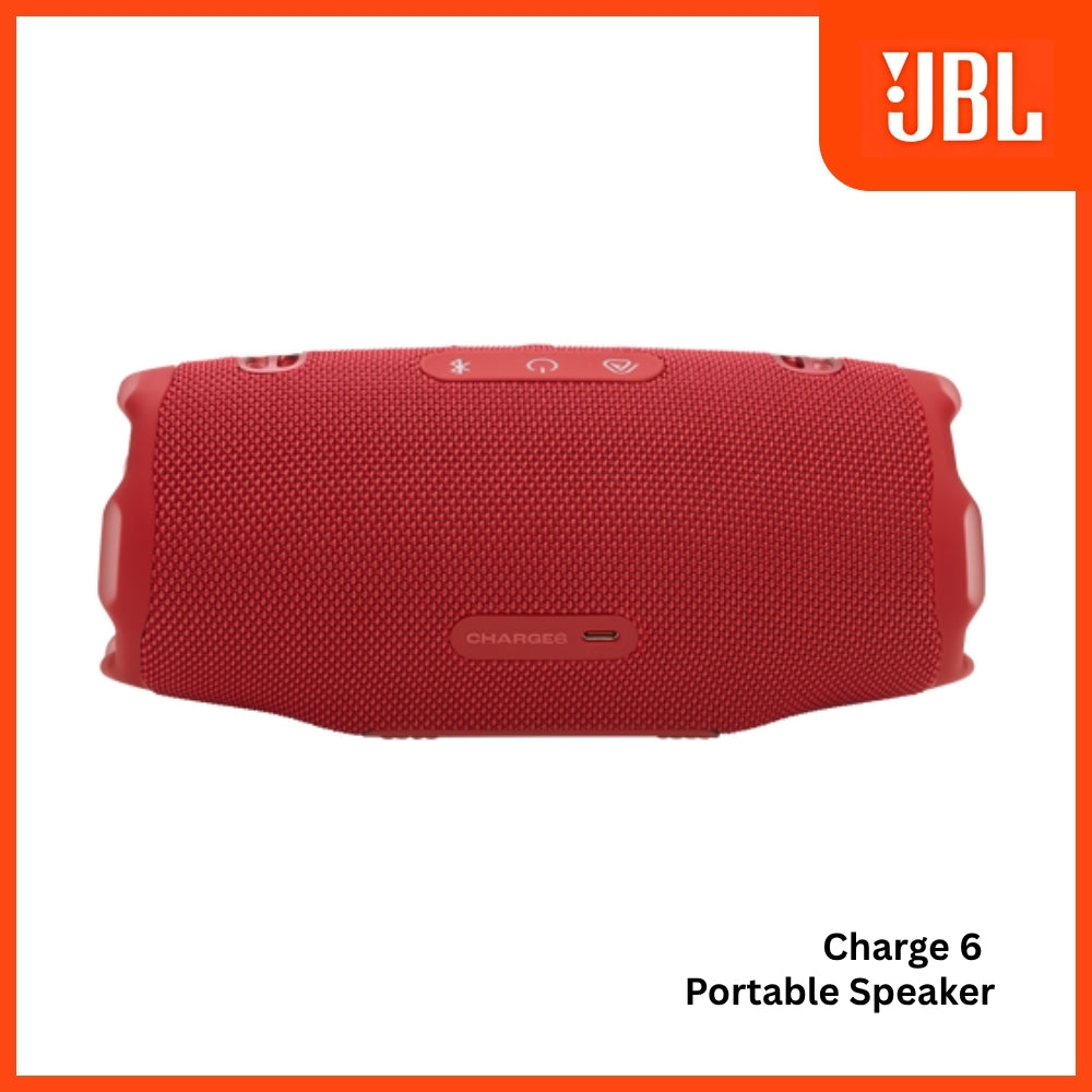 JBL - Charge 6 Portable Bluetooth Speaker - Red