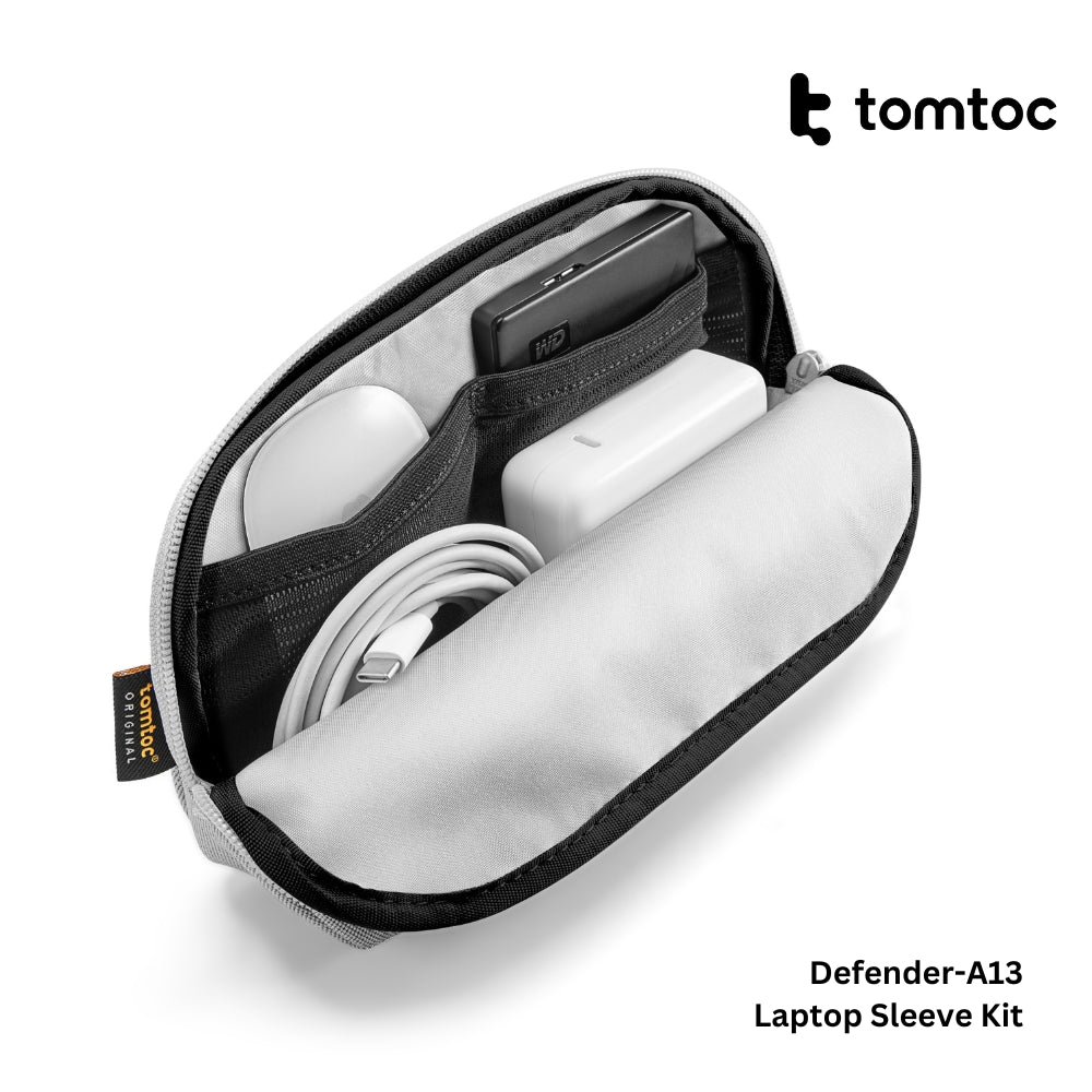 Tomtoc - Defender-A13 Laptop Sleeve Kit ( 14 Inch ) - Dark Grey