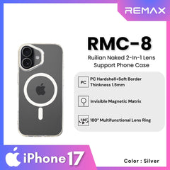 REMAX - RMC-8 iPhone 17 Case ( Ruilian Naked Series ) - Silver
