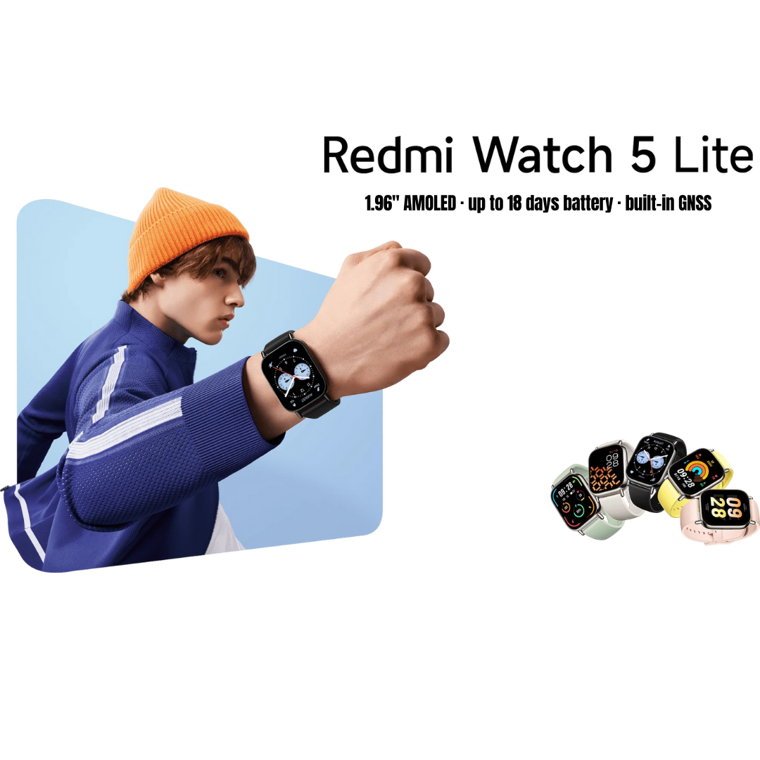 Redmi Watch 5 Lite Smart Watch - Black