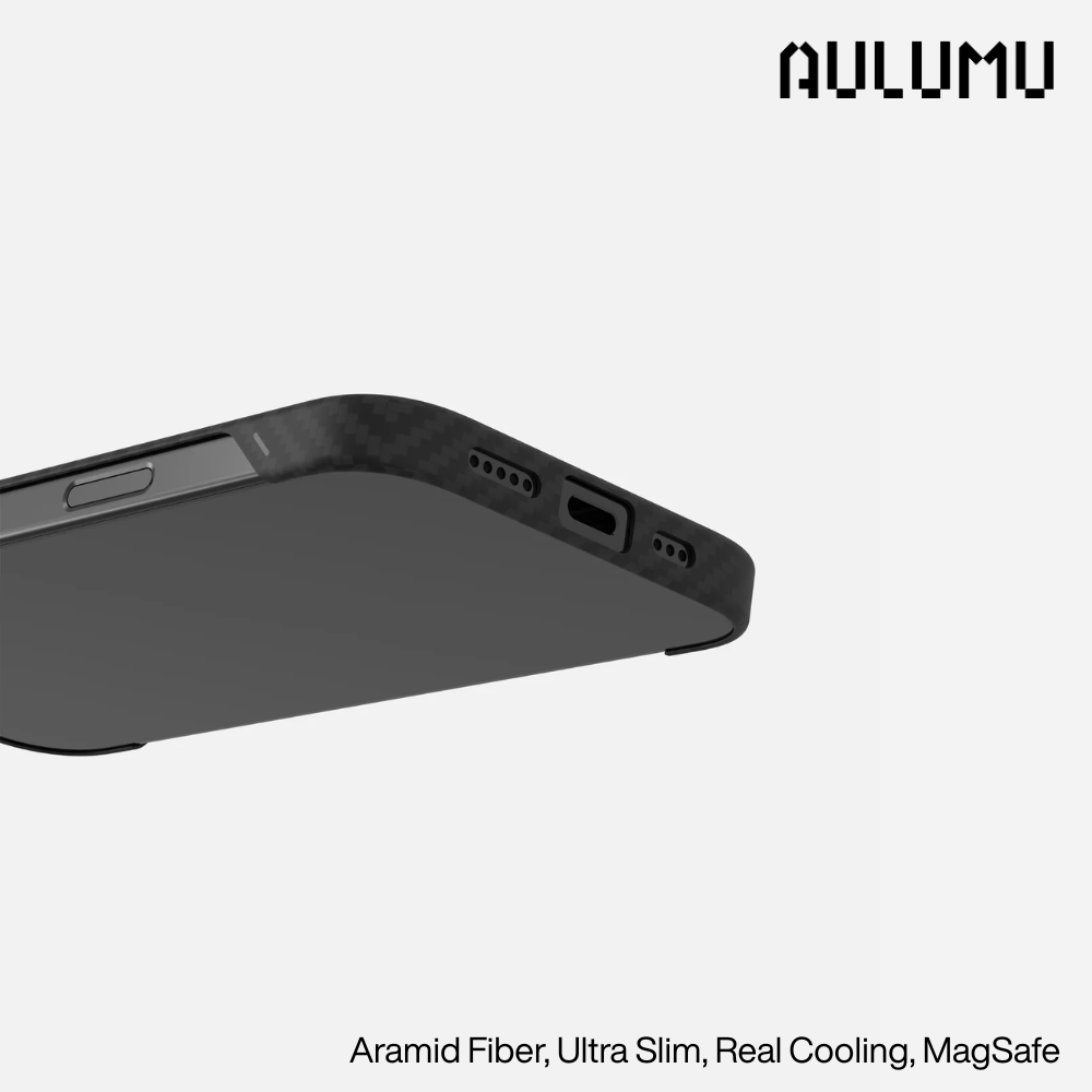 iPhone 16 Pro Max >> AULUMU A16 Aramid Fiber Case - Black