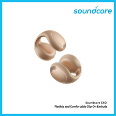 SOUNDCORE - C40i Clip-On Earbuds - Golden